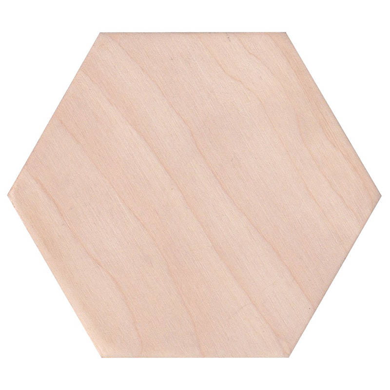 Drewniana podkładka pod kubek 10cm - heksagonalna #1