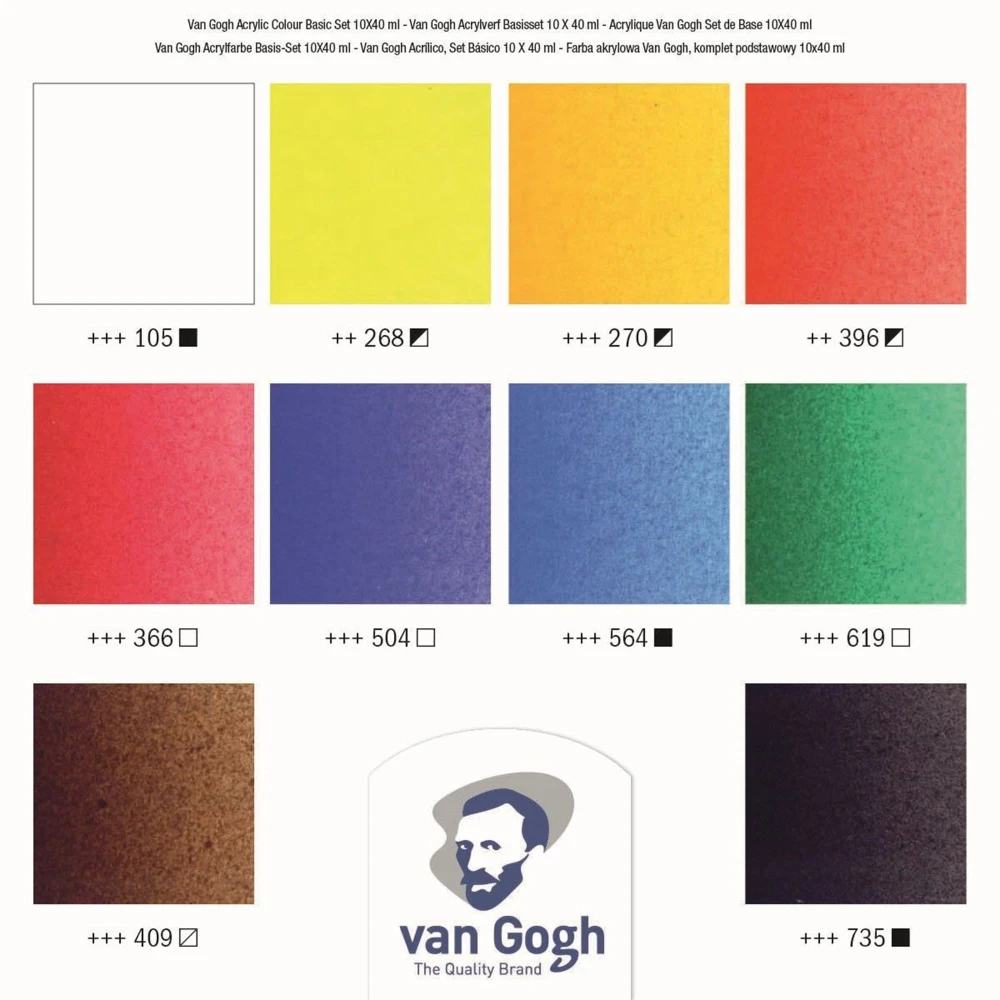 Farby akrylowe 10x40ml Van Gogh Talens #4