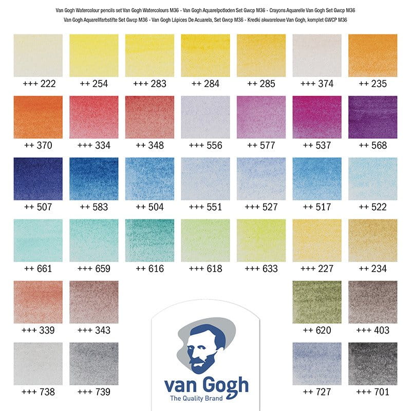 Kredki akwarelowe Van Gogh 36 szt. #2