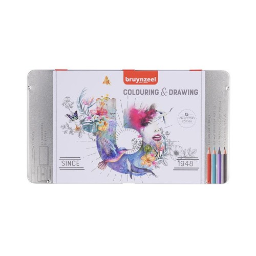 Duży zestaw kredek Bruynzeel Colouring & Drawing 70 szt. #1