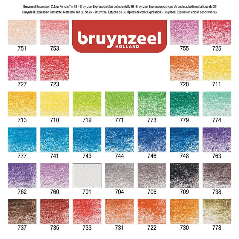 Zestaw kredek ołówkowych 36 szt. Bruynzeel Expression #5