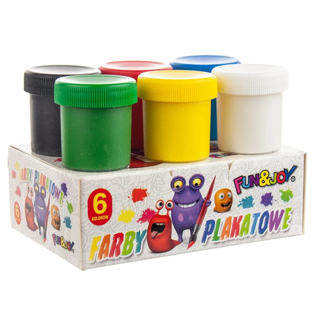 Farby plakatowe 6x20ml Fun&joy Titanum #1