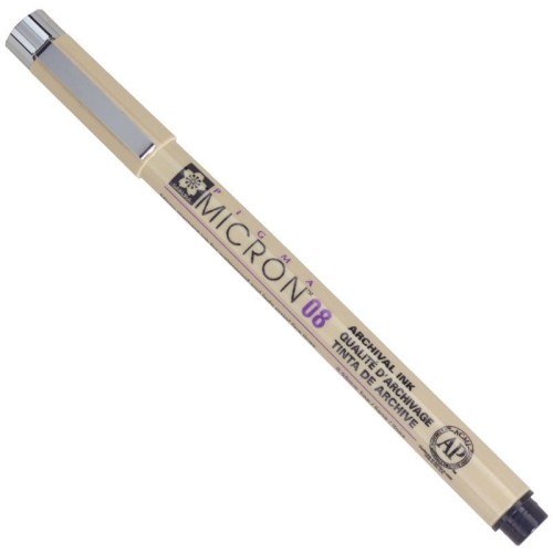 Cienkopis Pigma Micron 08 czarny - Black 0,80mm - Sakura #1