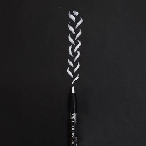 Marker biały Fudebiyori Pigment ZIG #2