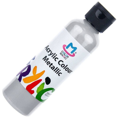 Farba akrylowa metaliczna Phoenix 150ml - Silver 120 #1