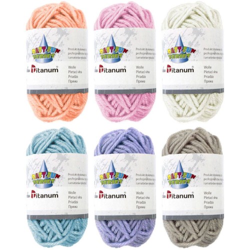 Włóczka 6x10g - kolory pastelowe #1