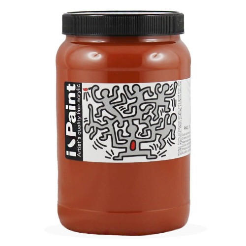 Farba akrylowa I-Paint Renesans 500ml - ziemia sieneńska palona (brązowa) #1