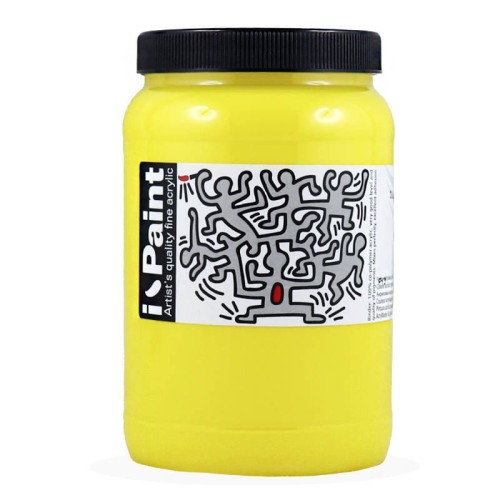 Farba akrylowa I-Paint Renesans 500ml - żółta cytrynowa #1