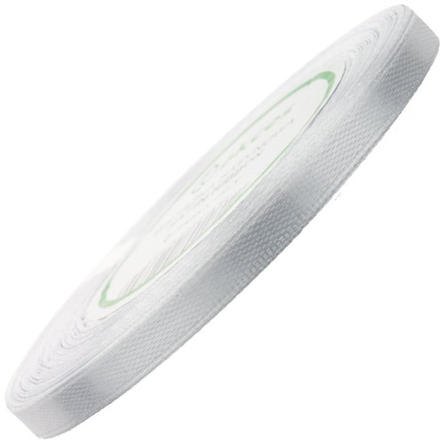 Wstążka satynowa biała 6mm - 32mb #1