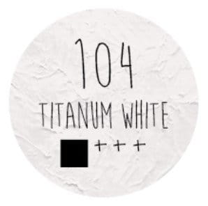 Farba akrylowa LOVEART 75ml - titanium white 104 - biel tytanowa #2