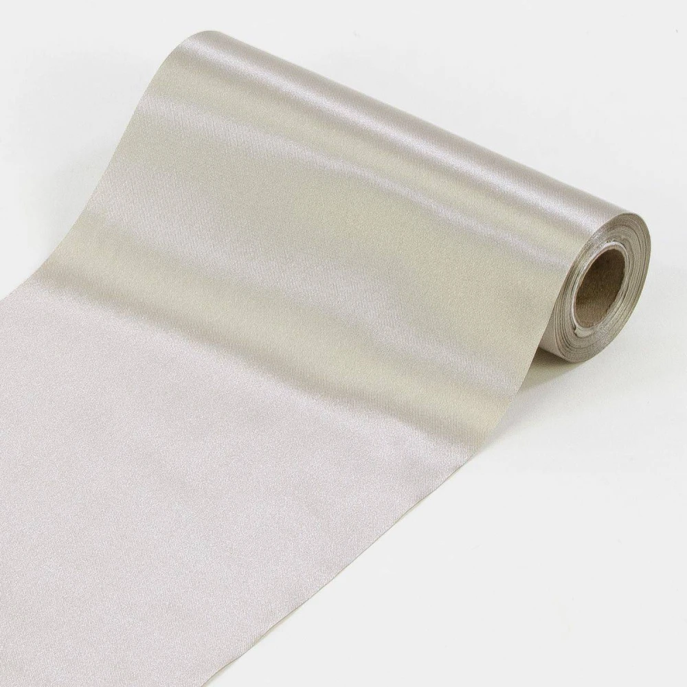 Wstążka satynowa do kokard 16cm - srebrna #2