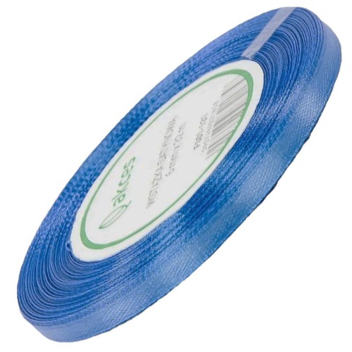 Wstążka satynowa błękitna 6mm - 32mb #1