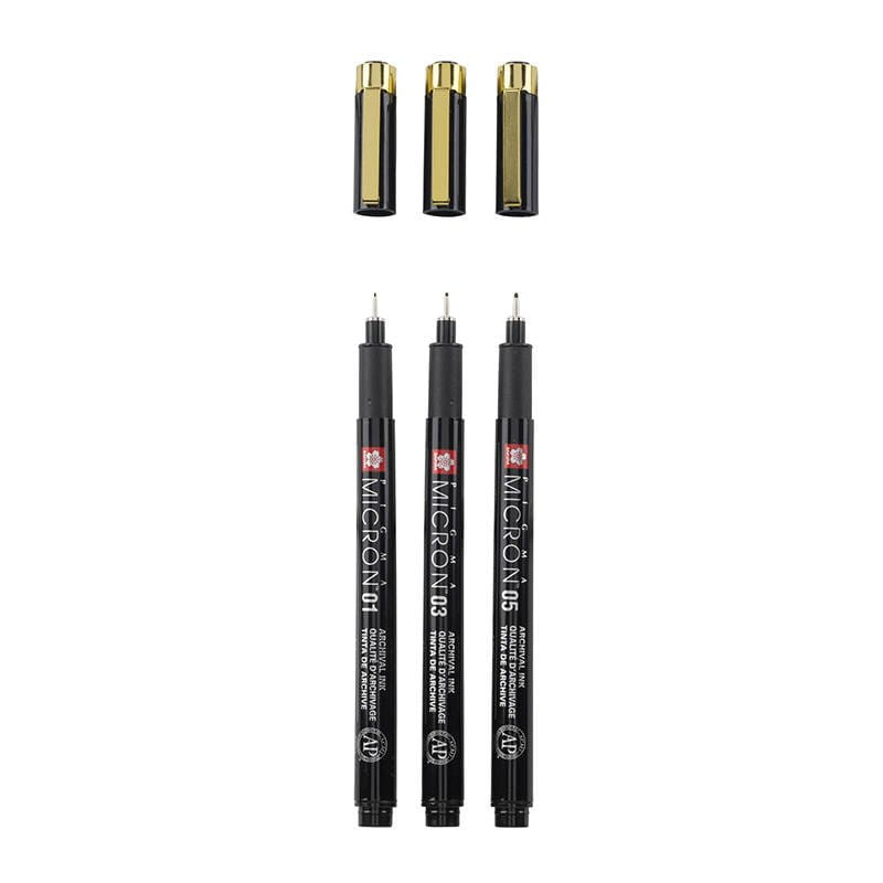 Zestaw cienkopisów Pigma Micron BLACK YOS - 3szt. #1