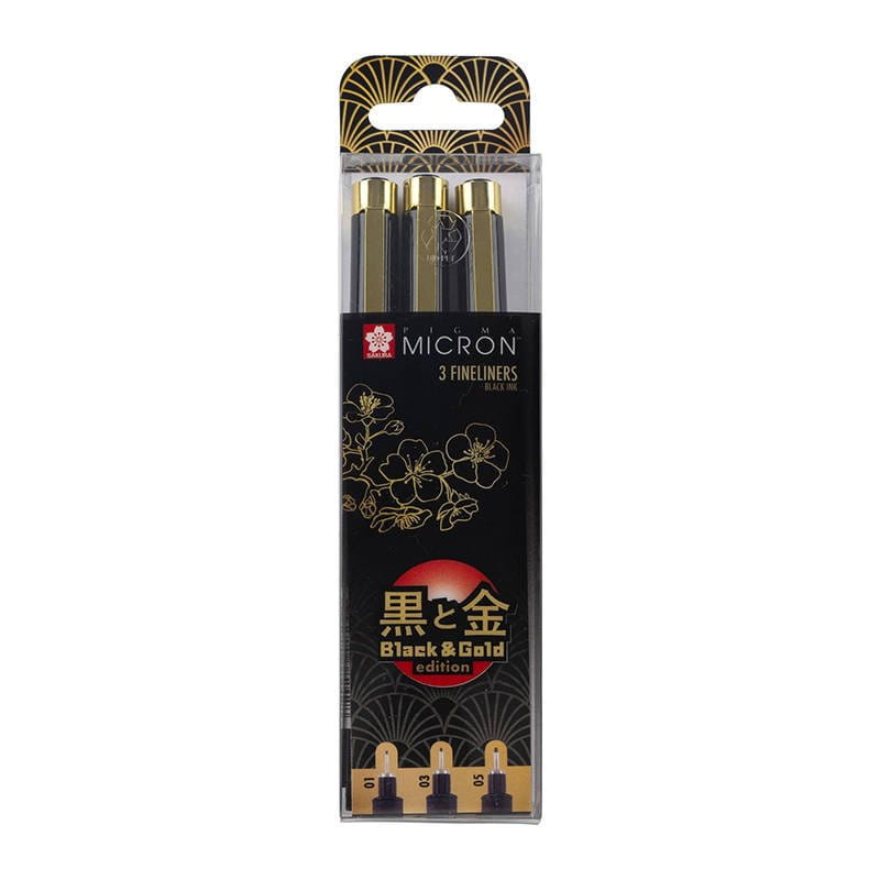Zestaw cienkopisów Pigma Micron BLACK YOS - 3szt. #2