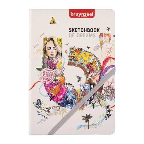 Szkicownik / notes 14,8x21cm Bruynzeel z gumką twarda okładka #1
