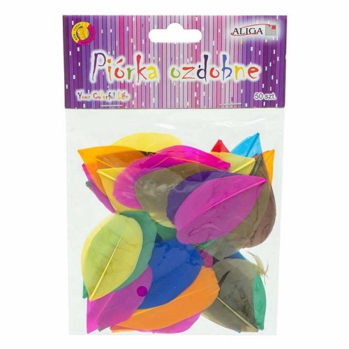 Piórka dekoracyjne - mix 4, 10 gr #1