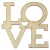 Drewniany dekor napis LOVE #1