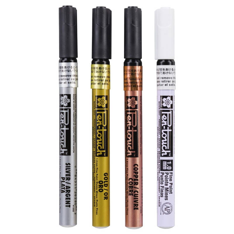 Markery metaliczne Pen-Touch - Zestaw 4 kolorów 1.0mm #3
