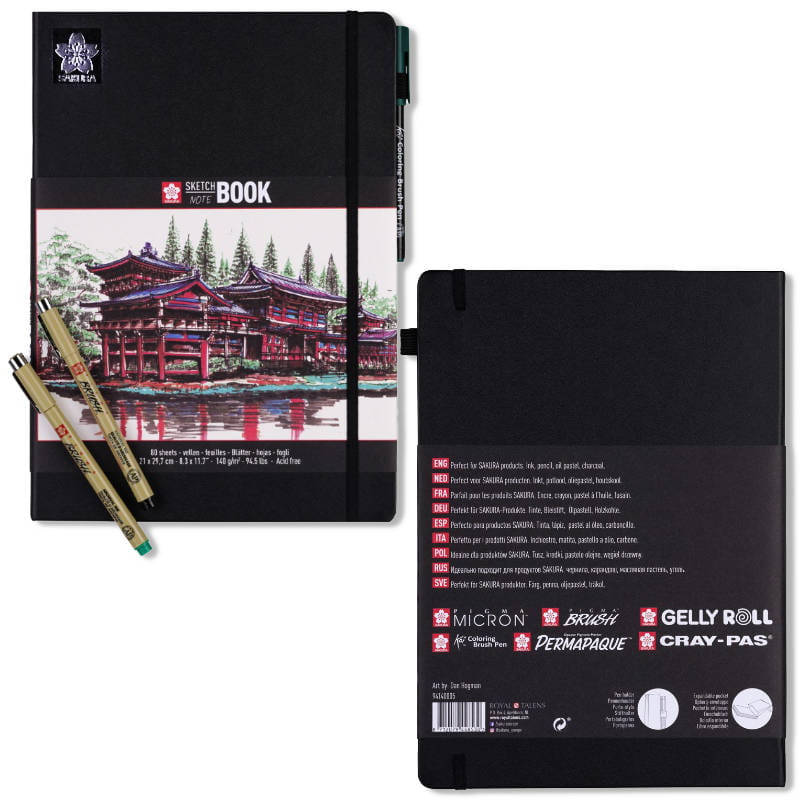 Szkicownik / notatnik A4 Sakura - 140g twarda okładka #3