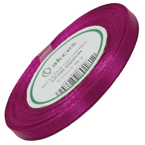 Wstążka satynowa biskupia 6mm - 32mb #1