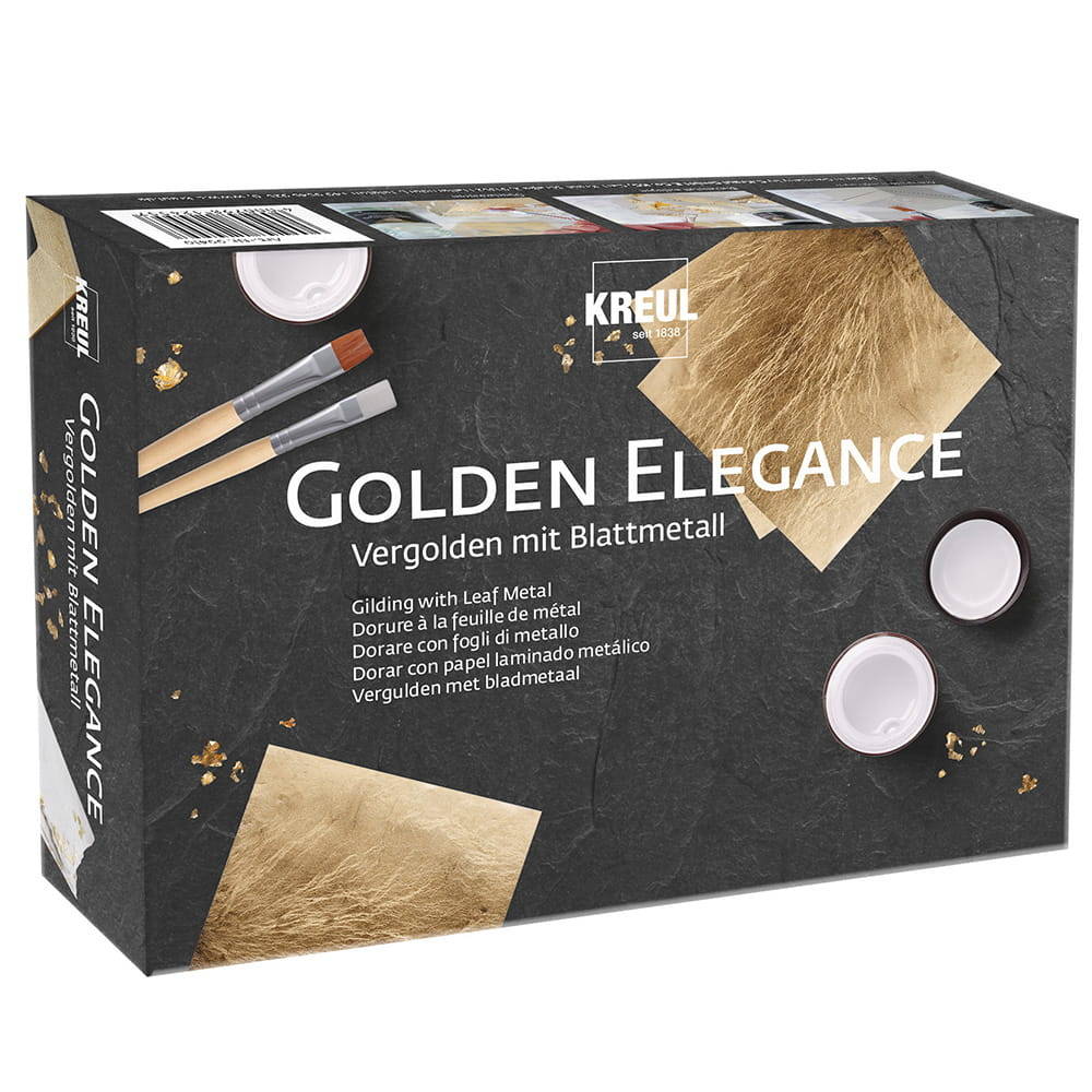 Zestaw do złocenia Golden Elegance - płatki złota Kreul #2