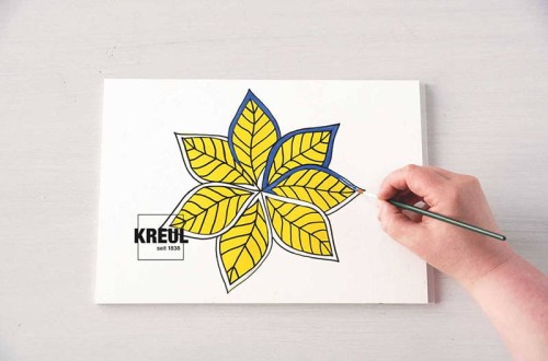 Żółty papier kopiujący na tkaniny - kalka A3 #2
