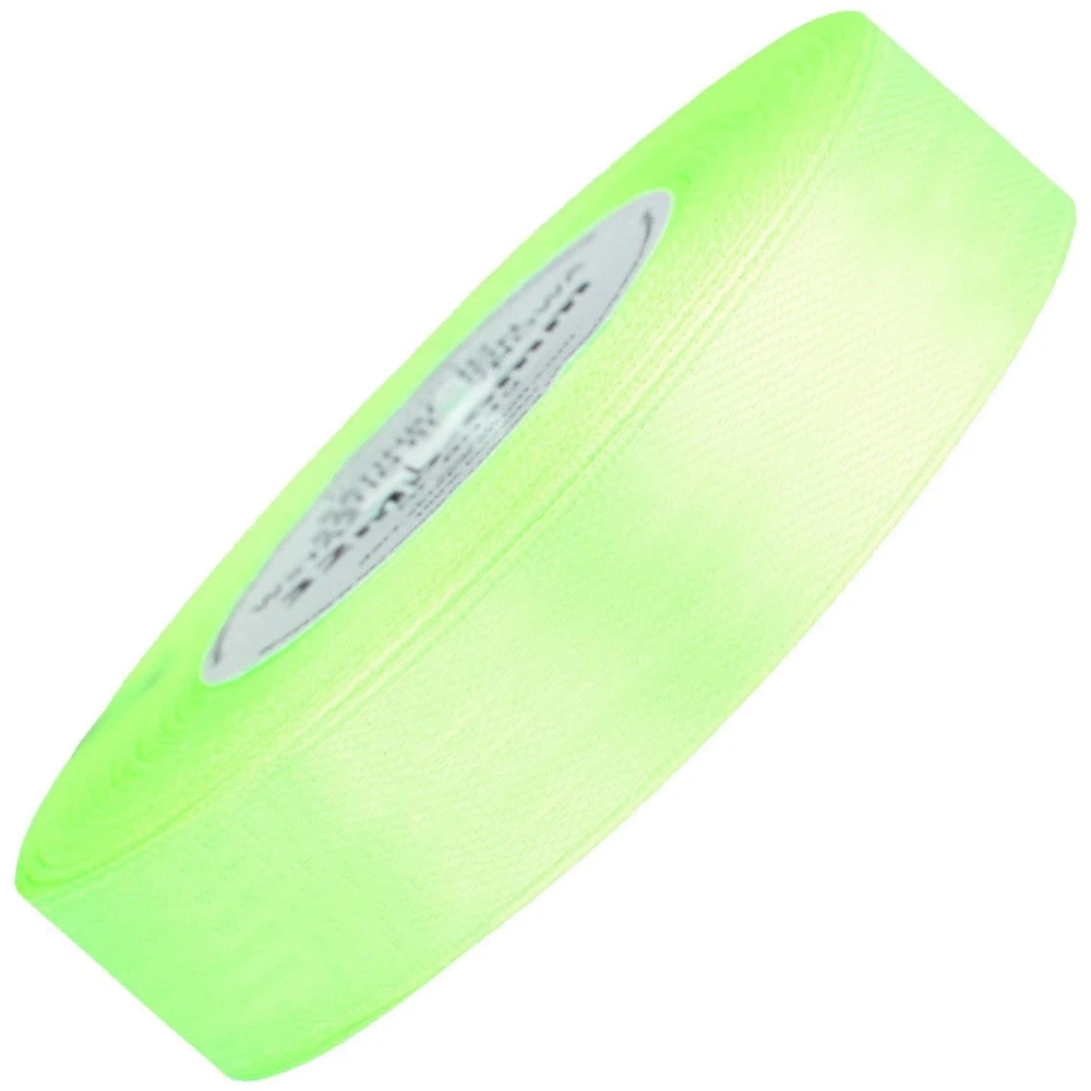 Wstążka satynowa limonkowa zielona 25mm - 32mb #1