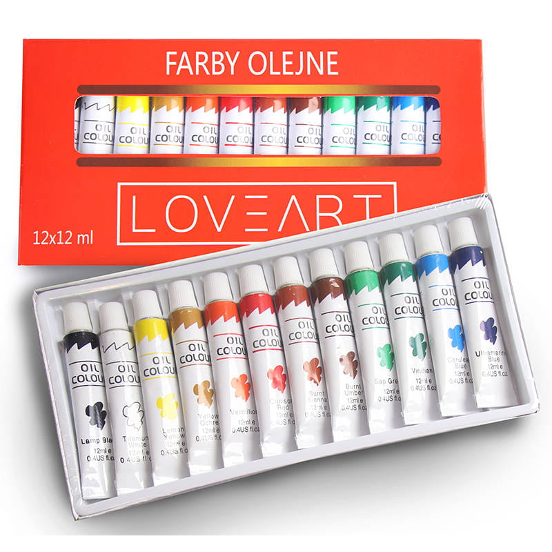 Farby olejne LOVEART 12x12ml #1
