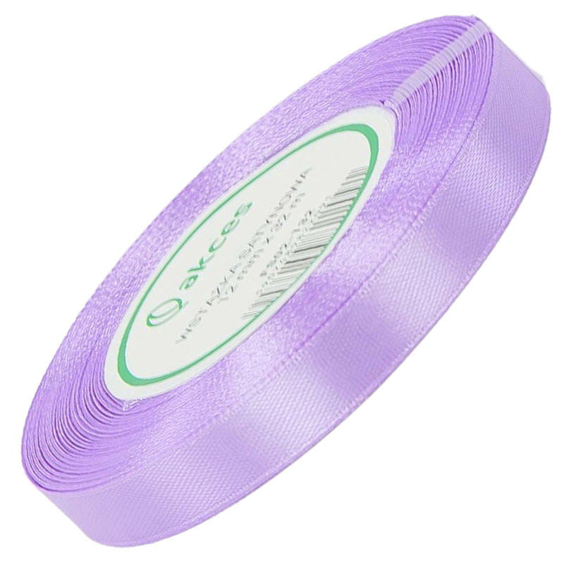Wstążka satynowa jasno fiołkowa 12mm - 32mb #1