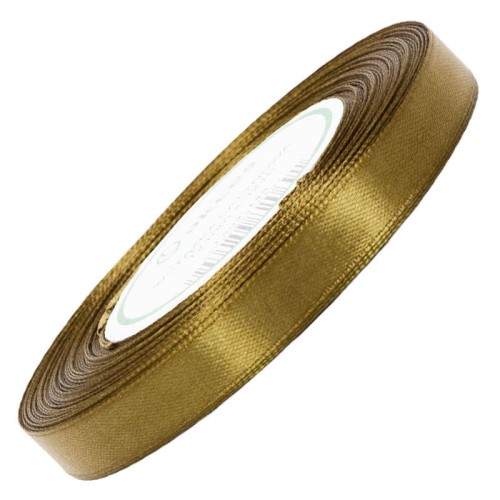 Wstążka satynowa złota 12mm - 32mb #1