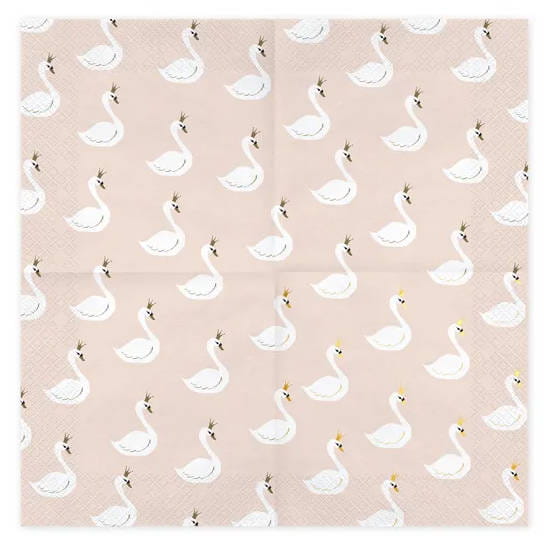 Serwetka 33x33cm - Lovely Swan #2