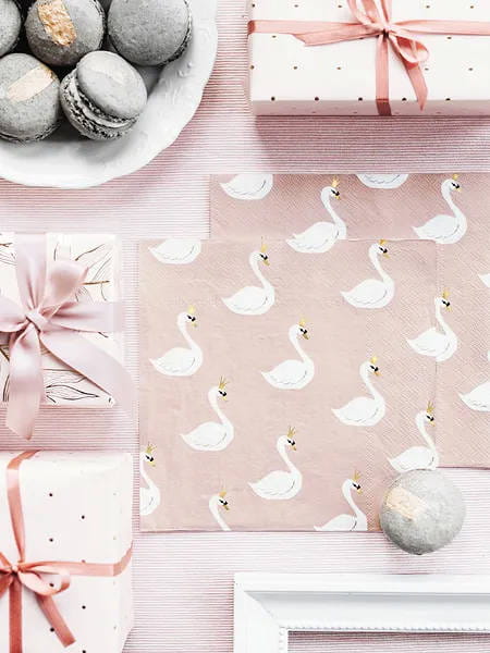 Serwetka 33x33cm - Lovely Swan #4