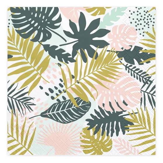 Serwetka 33x33cm - Aloha, liście #1