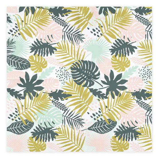 Serwetka 33x33cm - Aloha, liście #2