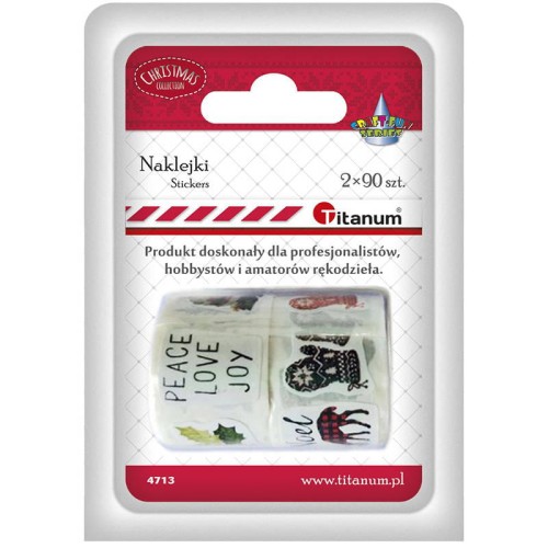 Naklejki świąteczne na taśmie - 180szt #1