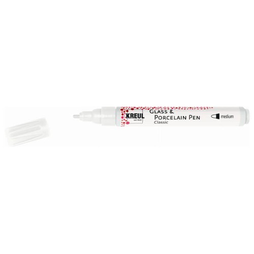 Biały pisak do porcelany 1-2mm Kreul #2