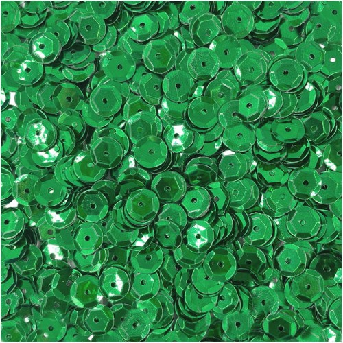 Cekiny okrągłe metaliczne 9mm 15g - Loveart - zielone #1