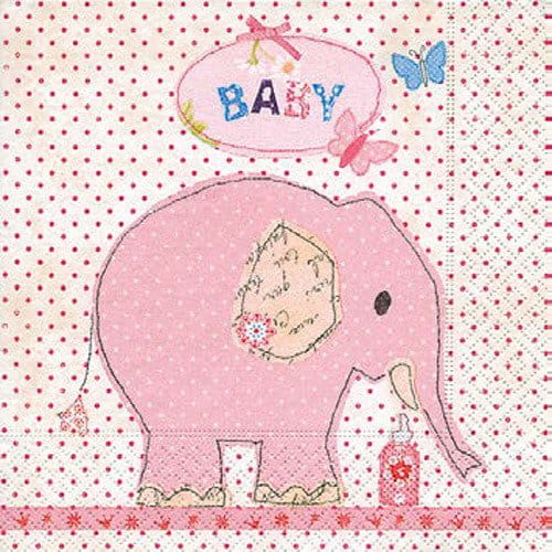 Serwetka 33x33cm - Słoń Baby #1