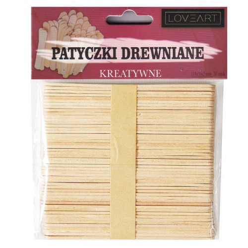 Patyczki kreatywne naturalne 113mm - 50szt #1