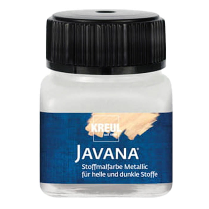 Farba do tkanin jasnych i ciemnych - metaliczna srebrna 20ml #1