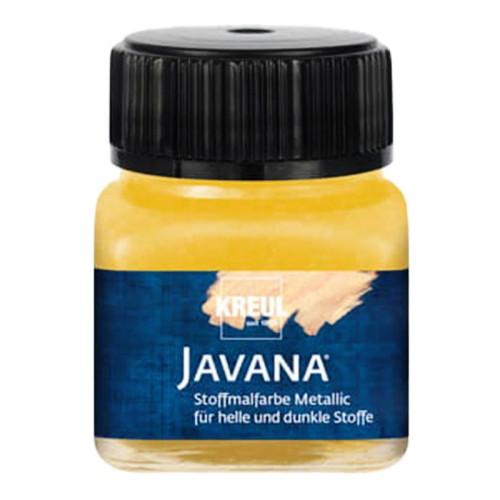 Farba do tkanin jasnych i ciemnych - metaliczna złota 20ml #1