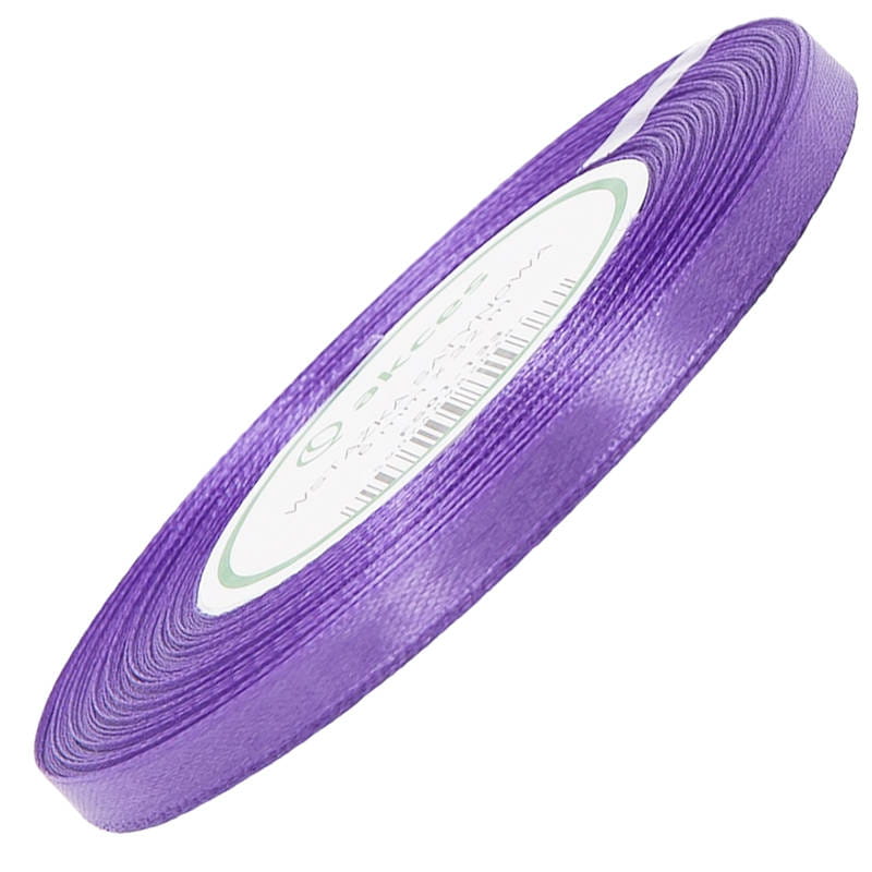 Wstążka satynowa wrzosowa 6mm - 32mb #1