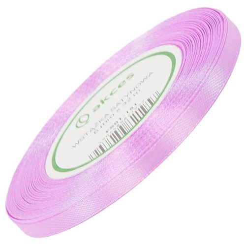 Wstążka satynowa fiołkowa 6mm - 32mb #1