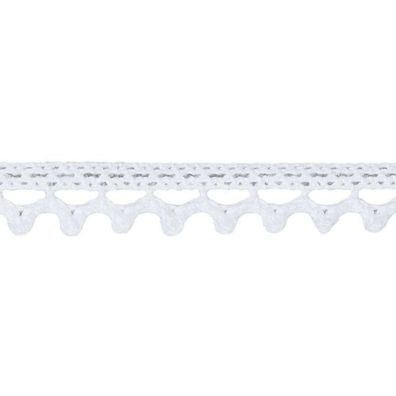Koronka bawełniana biała 10mm x 4,55m #2