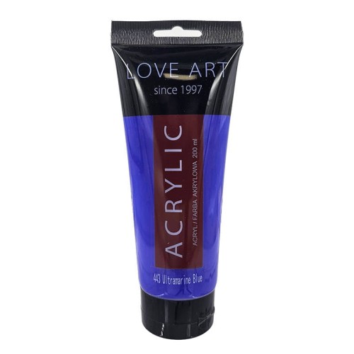 Farba akrylowa LoveArt 200ml - 443 Ultramarine - ultramaryna #1