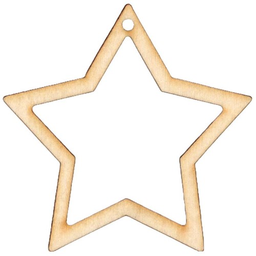 Drewniana ozdoba zawieszka Gwiazdka Decor - 10cm #1