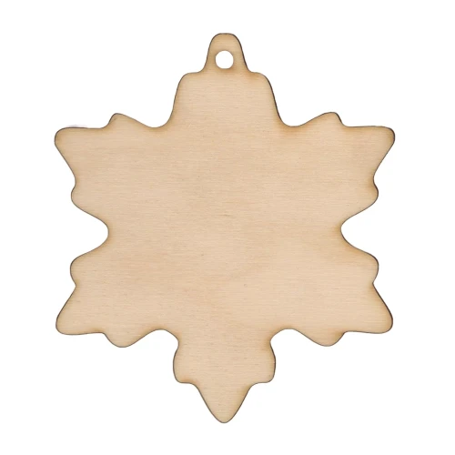 Drewniana ozdoba do Decoupage Śnieżynka Decor - 12cm #1