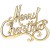 Drewniana ozdoba napis Merry Christmas 10cm Decor #1