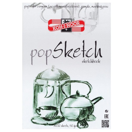 Blok szkicownik A4 Pop Sketch Koh-I-Noor 20 arkuszy #1