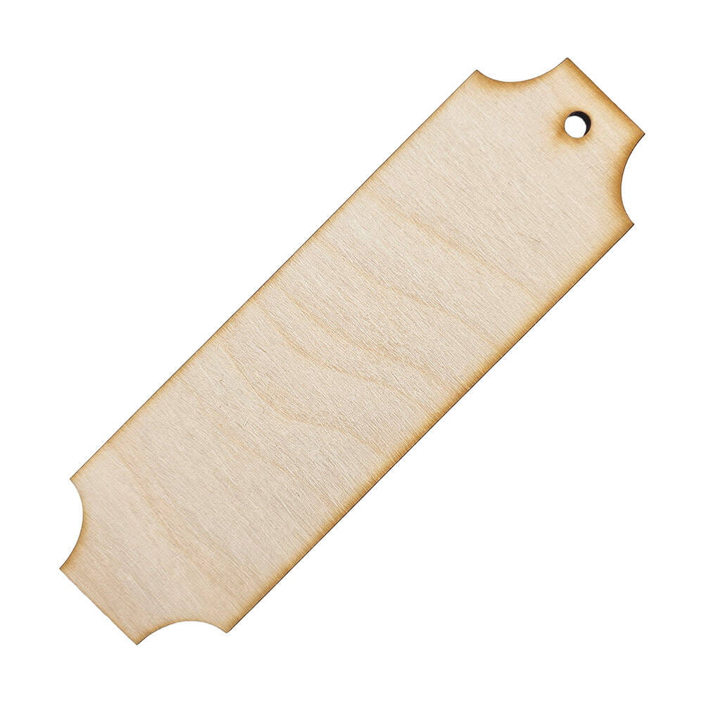 Drewniana zakładka do książki 15x5cm z zakolami Decor #1